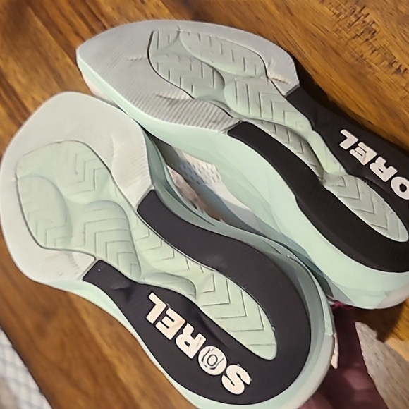 SOREL Explore Defy Midi Sneakers SEASALT Womens 8.5 - Picture 5 of 7